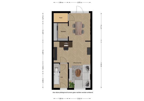 Floorplan - Dinsdagstraat 28, 4524 AN Sluis